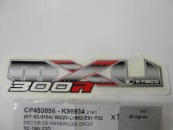 Kymco 86223-LHM2-E61-T02 jobb oldali üzemanyagtartály matrica Kymco Váz, idomok és járműkiegészítők Matricák és járműdekoráció Egyéb matricák és dekorációs elemek
