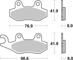 BREMBO Street Carbon-Ceramic fékbetétek - 07YA2106 BREMBO Fékrendszer és alkatrészei Fékbetétek, fékpofák és féktárcsák Tárcsafékbetétek