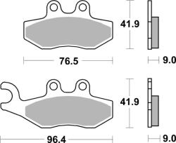 BREMBO robogó szinterelt fémbetétes fékbetétek - 07056XS BREMBO Fékrendszer és alkatrészei Fékbetétek, fékpofák és féktárcsák Tárcsafékbetétek
