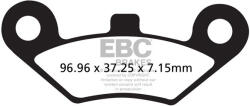 EBC Brakes FA453R fékbetét garnitúra (1 tárcsához) EBC Brakes Fékrendszer és alkatrészei Fékbetétek, fékpofák és féktárcsák Tárcsafékbetétek