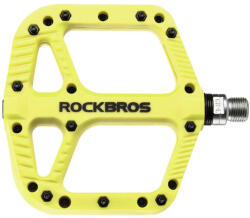 Rockbros 2018-12AGN sárga fluo nylon kerékpárpedál tüskékkel Rockbros Egyéb járművek Kerékpározás Kerékpár-alkatrészek Kerékpár-pedálok