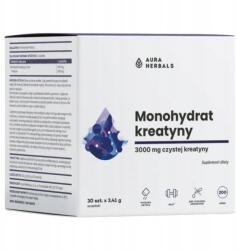 Aura Herbals Kreatin-monohidrát 3000 mg Tasak Erő Pumpa 30 db (5902479614885)