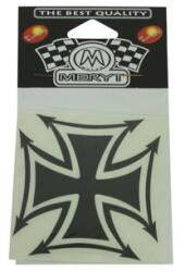 MERYT Iron Cross matrica - fekete (8, 3x8, 3 cm) MERYT Váz, idomok és járműkiegészítők Matricák és járműdekoráció Egyéb matricák és dekorációs elemek