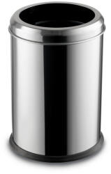 Dayco Metal Fedél nélküli, rozsdamentes acél szemetes kuka, 20 L, 27, 5x42cm, fényes 430SS - atadcleankft