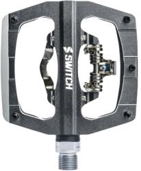 SWITCH Plate Switch automata vagy standard CNC alumínium gravel/MTB pedál, szürke, 90 x 90 mm (Shimano SPD kompatibilis) (pár) SWITCH Egyéb járművek Kerékpározás Kerékpár-alkatrészek Kerékpár-pedálok