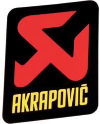Akrapovic hőálló matrica 90x95mm Akrapovic Váz, idomok és járműkiegészítők Matricák és járműdekoráció Egyéb matricák és dekorációs elemek