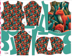 Takoy Szabásmintás panel 134 gyermek softshell kabáthoz Milo róka - Tavaszi softshell