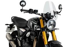Puig Triumph Scrambler 400X / Speed 400 24 (Sport) átlátszó szélvédő idom Puig Váz, idomok és járműkiegészítők Szélvédők és tartozékaik Szélvédők Motorkerékpár- és robogószélvédők