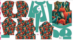 Takoy Szabásmintás panel 92 gyermek softshell kabáthoz Milo róka