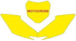BLACKBIRD rendszámtábla matricák piros Honda CRF250R/450R-hez BLACKBIRD Váz, idomok és járműkiegészítők Matricák és járműdekoráció Egyéb matricák és dekorációs elemek