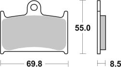 BREMBO utcai szintermetál fékbetétek - 07SU14LA BREMBO Fékrendszer és alkatrészei Fékbetétek, fékpofák és féktárcsák Tárcsafékbetétek