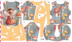 Takoy Szabásmintás panel 104 gyermek softshell kabáthoz Ivy tündér - Tavaszi softshell