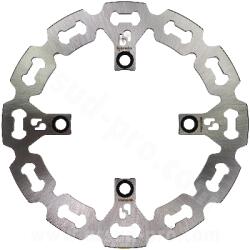 BREN BRENTA hátsó féktárcsa maxiscooterhez, Honda SH 350cc 2021-2023 / ADV 350cc, Ø240 mm (OEM: 43251-K1W-D01) BREN Fékrendszer és alkatrészei Fékbetétek, fékpofák és féktárcsák Féktárcsák