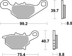 BREMBO Off-Road Szintermetál fékbetétek - 07SU31SD BREMBO Fékrendszer és alkatrészei Fékbetétek, fékpofák és féktárcsák Tárcsafékbetétek