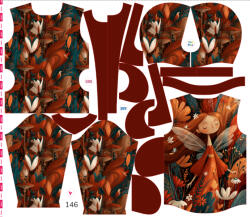 Takoy Szabásmintás panel 146 gyermek softshell kabáthoz Vera tündér - Tavaszi softshell