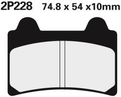 Nissin Street Félfémes Fékbetétek - 2P-228NS NISSIN Fékrendszer és alkatrészei Fékbetétek, fékpofák és féktárcsák Tárcsafékbetétek