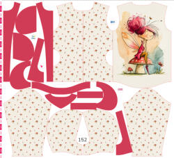 Takoy Szabásmintás panel 152 gyermek softshell kabáthoz Mia tündér - Tavaszi softshell