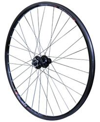 VELOX trekking kerék 700x35, tárcsafékes, hátsó, M640 fekete alumínium, Shimano M745 6 lyukas agy, Shimano/SRAM 10/9 sebességes kazettához, tömlős és tubeless kompatibilis VELOX Egyéb járművek Kerékpározás 