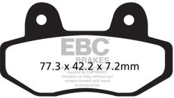 EBC Brakes EBC FA622R fékbetét (1 tárcsához, szett) EBC Brakes Fékrendszer és alkatrészei Fékbetétek, fékpofák és féktárcsák Tárcsafékbetétek