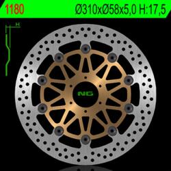 NG Brake Disc NG BRAKES Úszó - 1180 NG Brake Disc Fékrendszer és alkatrészei Fékbetétek, fékpofák és féktárcsák Féktárcsák