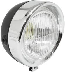 P2R SELECTION P2R első fényszóró Peugeot 103, MBK 51 mopedezhez, kerek, Ø130 mm, fekete (BA15S izzóval) SELECTION P2R (Motorisé) Elektromos alkatrészek Világítás és fényjelzés Izzók Jelző- és műszerizzók 