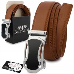 Beltimore Öv férfi bőr nadrág farmer casual automata sima bőr Beltimore (A48lightbrown_130)