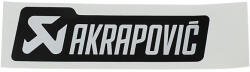 Akrapovic hőálló matrica 120x35mm fekete Akrapovic Váz, idomok és járműkiegészítők Matricák és járműdekoráció Egyéb matricák és dekorációs elemek