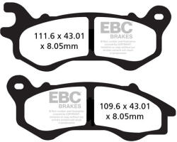 EBC Brakes EBC SFA603HH robogó fékbetét szett (1 tárcsához) EBC Brakes Fékrendszer és alkatrészei Fékbetétek, fékpofák és féktárcsák Tárcsafékbetétek