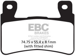 EBC Brakes EBC FA265HH szinterezett fékbetét (1 tárcsához) EBC Brakes Fékrendszer és alkatrészei Fékbetétek, fékpofák és féktárcsák Tárcsafékbetétek