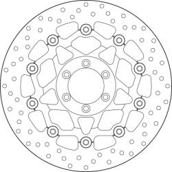 BREMBO Oro félig lebegő féktárcsa - 78B408A7 BREMBO Fékrendszer és alkatrészei Fékbetétek, fékpofák és féktárcsák Féktárcsák