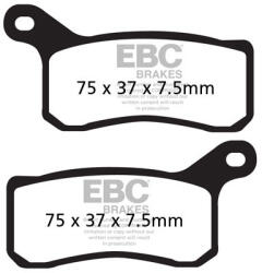 EBC Brakes EBC FA462R fékbetét garnitúra (1 tárcsához) (PROX 37.217102 megfelelője) EBC Brakes Fékrendszer és alkatrészei Fékbetétek, fékpofák és féktárcsák Tárcsafékbetétek