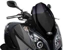 Puig Robogó szélvédő Puig V-Tech Sport fekete - Kymco Downtown 125i, 300i ABS 09-14 Puig Váz, idomok és járműkiegészítők Szélvédők és tartozékaik Szélvédők Motorkerékpár- és robogószélvédők