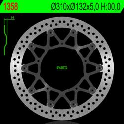 NG Brake Disc NG FÉKEK Úszó - 1358 NG Brake Disc Fékrendszer és alkatrészei Fékbetétek, fékpofák és féktárcsák Féktárcsák