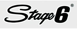 Stage6 Matrica Stage6 logó 20x6cm fekete Stage6 Váz, idomok és járműkiegészítők Matricák és járműdekoráció Egyéb matricák és dekorációs elemek