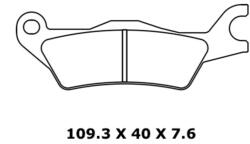 CL BRAKES utcai szinterelt fékbetétek - 1258XBK5 CL BRAKES Fékrendszer és alkatrészei Fékbetétek, fékpofák és féktárcsák Tárcsafékbetétek