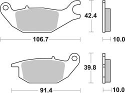 BREMBO Street Szén-Kerámia Fékbetétek - 07HO4905 BREMBO Fékrendszer és alkatrészei Fékbetétek, fékpofák és féktárcsák Tárcsafékbetétek