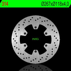 NG Brake Disc NG BRAKES Fix Féknyereg - 314 NG Brake Disc Fékrendszer és alkatrészei Fékbetétek, fékpofák és féktárcsák Féktárcsák