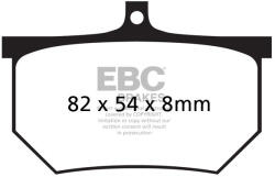 EBC Brakes EBC FA107A fékbetét garnitúra (1 tárcsához) EBC Brakes Fékrendszer és alkatrészei Fékbetétek, fékpofák és féktárcsák Tárcsafékbetétek