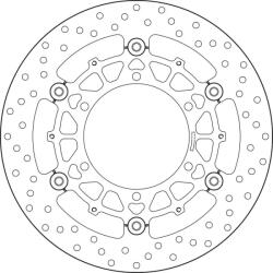 BREMBO Oro Lengőféktárcsa - 78B40846 BREMBO Fékrendszer és alkatrészei Fékbetétek, fékpofák és féktárcsák Féktárcsák