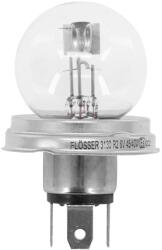 Flösser 6V 45/40W R2 P45T átlátszó izzó (fényszóróhoz, darabra értendő) FLOSSER Elektromos alkatrészek Világítás és fényjelzés Izzók Fényszóróizzók P45t/R2 klasszikus fényszóróizzók