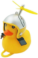 ROXAR TECH kacsa biciklicsengő, lámpa, ezüst sisak ROXAR TECH Egyéb járművek Kerékpározás Kerékpáros kiegészítők Kerékpárcsengők