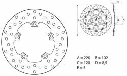 BREMBO Oro Fix féktárcsa - 68B407G6 BREMBO Fékrendszer és alkatrészei Fékbetétek, fékpofák és féktárcsák Féktárcsák