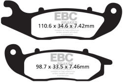 EBC Brakes EBC FA465TT fékbetét szett (1 tárcsához) EBC Brakes Fékrendszer és alkatrészei Fékbetétek, fékpofák és féktárcsák Tárcsafékbetétek