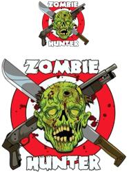 Lethal Threat Mini Zombie Hunter matrica (60x60 mm) LETHAL THREAT Váz, idomok és járműkiegészítők Matricák és járműdekoráció Egyéb matricák és dekorációs elemek