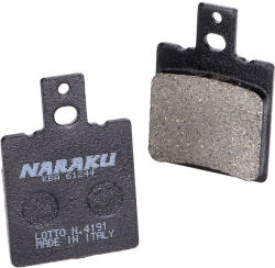 Naraku szerves fékbetétek Aprilia AF1, RS 125, Keeway, Hyosung Boomer fékekhez Naraku Fékrendszer és alkatrészei Fékbetétek, fékpofák és féktárcsák Tárcsafékbetétek