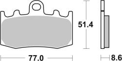 BREMBO utcai szinterelt fémbetétek - 07BB26LA BREMBO Fékrendszer és alkatrészei Fékbetétek, fékpofák és féktárcsák Tárcsafékbetétek