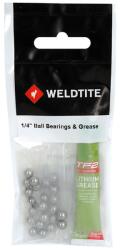 WELDTITE 6, 35 mm (1/4) golyóscsapágy zsírral (24 db) WELDTITE Egyéb járművek Kerékpározás Kerékpár-alkatrészek Kerékpárcsapágyak