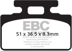 EBC Brakes EBC SFAC151 szinterezett karbon robogó fékbetét (1 tárcsához, első, bal) EBC Brakes Fékrendszer és alkatrészei Fékbetétek, fékpofák és féktárcsák Tárcsafékbetétek