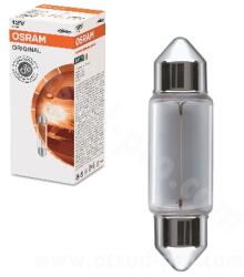 OSRAM 12V-10W C10W SV8.5-8 fehér szabvány izzó (10 db-os doboz) OSRAM Elektromos alkatrészek Világítás és fényjelzés Izzók Jelző- és műszerizzók SV8.5 szofitaizzók