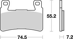 BREMBO utcai szinterelt fém fékbetétek - 07HO45SA BREMBO Fékrendszer és alkatrészei Fékbetétek, fékpofák és féktárcsák Tárcsafékbetétek